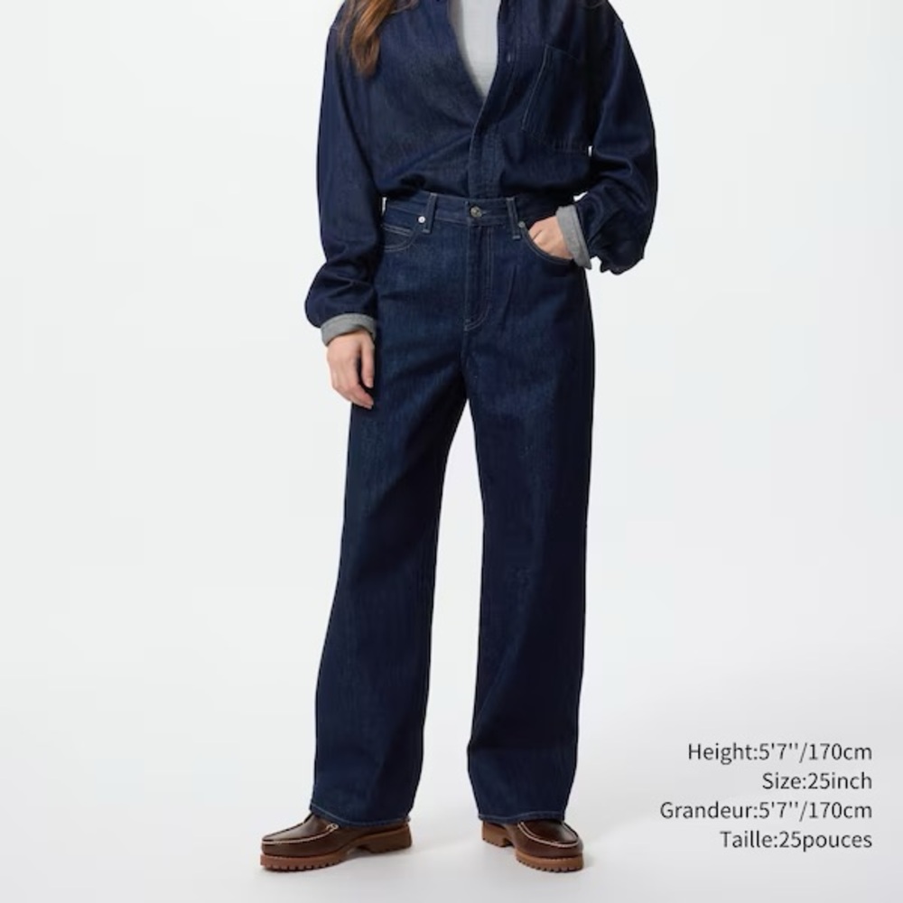 Uniqlo Women's Dark Blue Jeans